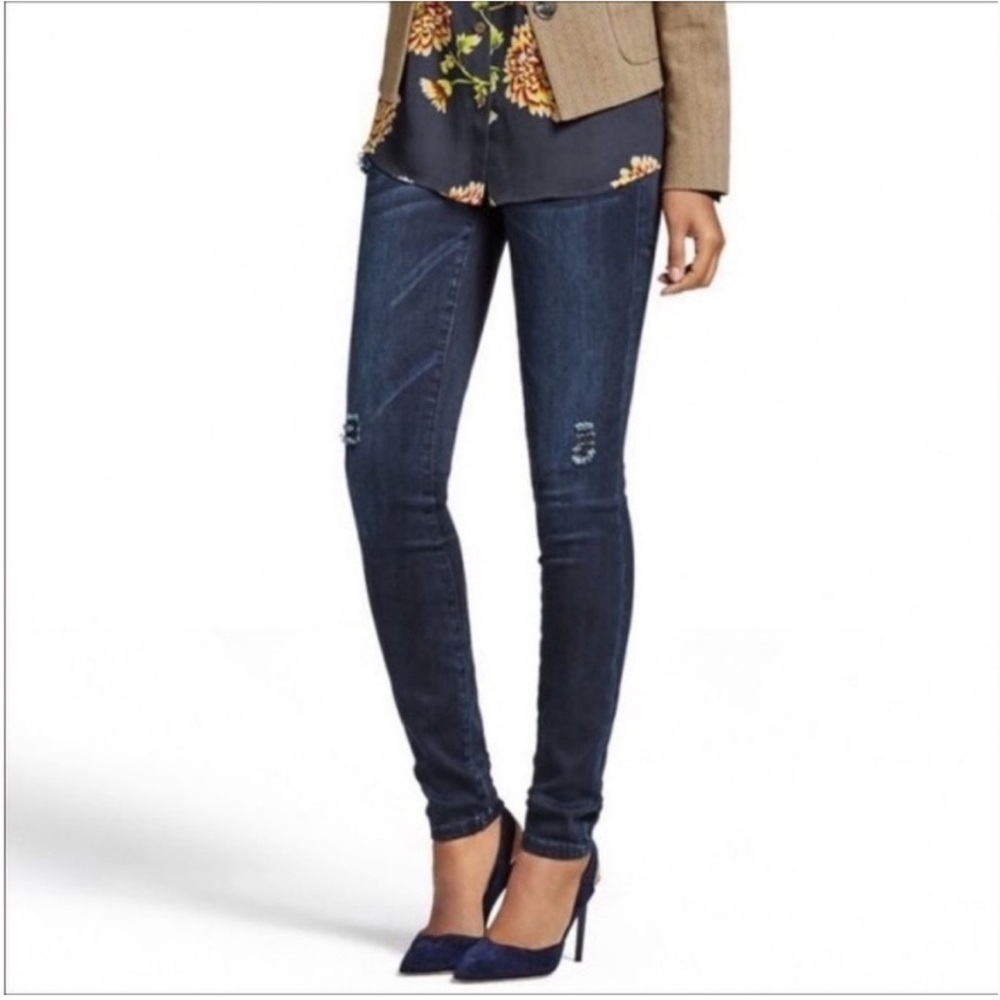 CAbi Dark Blue Curvy Skinny Jeans